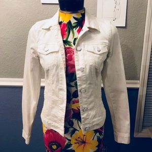 Tommy Hilfiger White Jean Jacket XS/S